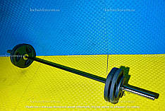 Штанга олімпійська набірна на 73 кг 180 см Гантелі, гирі, штанги та диски металеві