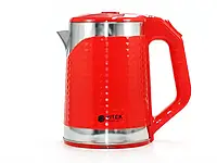 Чайник електричний із неіржавкої сталі 2,2 л 2000 Вт BITEK BT-3118 червоний Red Electric Kettle 2.2L 2000W