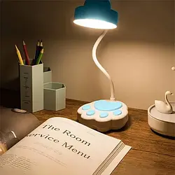 Настільна лампа USB, 20 LED, Котяча лапа, DIGAD 1925 / Акумуляторна світлодіодна лампа на стіл
