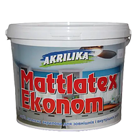 Фарба для внутрішніх та зовнішніх робіт Акриліка Mattlatex Econom (4,2 л)