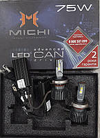 Лампы светодиодные Michi MI LED Can H4 75W 5500K 12V 24V (с обманкой) комплект