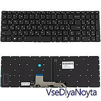 Клавиатура для ноутбука LENOVO (IdeaPad Flex 4-1570, 4-1580), rus, black, без фрейма, подсветка клавиш