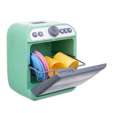 Дитяча іграшкова посудомийка (муляж посуду, спец. пляшечка, звук, світло, в коробці) LD 886 А, фото 1