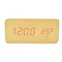 Настільний годинник UFT Wood Wireless clock з бездротовою зарядкою