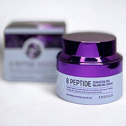 Антивіковий крем для обличчя Enough 8 Peptide Sensation Pro Balancing Cream з пептидами, 50 мл