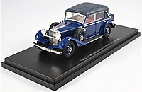 Коллекционная модель авто 1/43 Mercedes-Benz 290 W18 Cabriolet D Short Base 4door Blue Cl. Top 1933 Esval