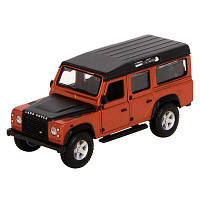 Автомодель металлическая LAND ROVER DEFENDER 110 (белый, оранжевый металлик 1:32), 18-43029