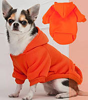 Толстовка для собак «Кенгуру», оранжевый, джемпер, кофта для собак, одежда для собак