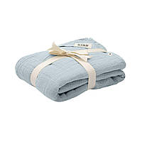 BIBS - Муслінова тканина пелюшка Muslin Swaddle Baby Blue, 1 шт в упаковці 120*120 см з сумкою для зберігання
