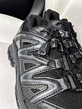 Чоловічі кросівки Salomon XT-Quest Advanced ADV Black, чорні шкіряні кросівки саломон хт квест, фото 8
