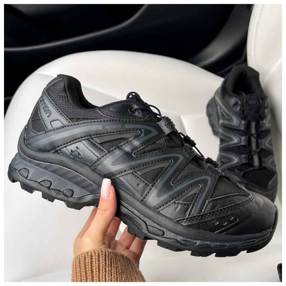 Чоловічі кросівки Salomon XT-Quest Advanced ADV Black, чорні шкіряні кросівки саломон хт квест, фото 1