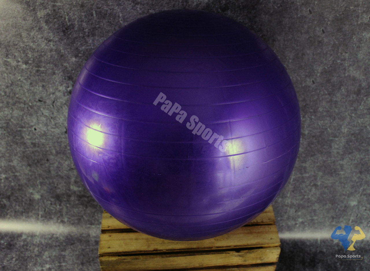 Фітбол М'яч для фітнесу Гімнастичний м'яч 65 см фіолетовий