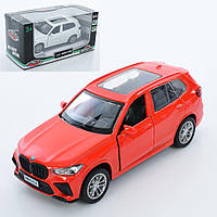 Машина игрушечная Джип АвтоМир, 1:43, BMW X5M, инерционная, 11см, 2 цвета, AS-3026