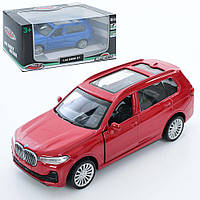 Машина игрушечная Джип АвтоМир, 1:44, BMW X7, инерционная, 11,5см, AS-3060