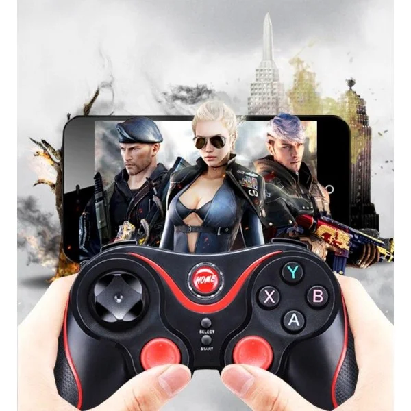 Беспроводной Bluetooth джойстик для смартфона iOS Android UKC Gen Game V8 Black/Red - фото 2 - id-p2080787876