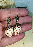 Сережки з натуральними океанічними мушлями, фото 2