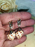Сережки з натуральними океанічними мушлями, фото 7