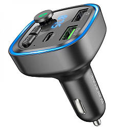 FM-модулятор Borofone BC48 Broad QC3.0 car BT FM transmitter, Black