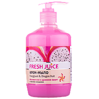 Жидкое крем-мыло Fresh Juice Frangipani&Dragon fruit с маслом макадамии 460мл дозатор