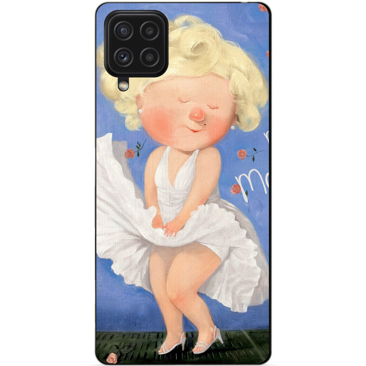 Силіконовий чохол бампер для Samsung A12 з малюнком Мерілін Монро Гапчинська Marilyn Monroe