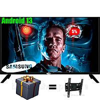 Телевизор Samsung Smart TV 32 LED Android 13 Смарт ТВ , + крипление на стену в подарок