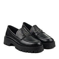 Туфли женские кожаные черные Melandа 35