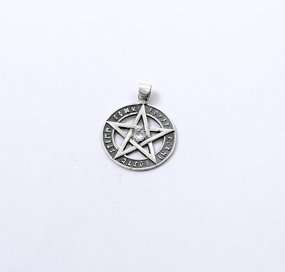 Кулон Пентаграма зі срібла 925 проби, магазин Myuvelir, фото 1