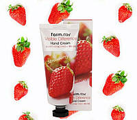 Крем для рук FarmStay Visible Difference Hand Cream Strawberry с экстрактом клубники, 100 мл