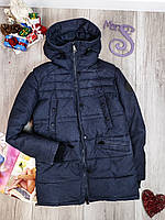 Мужская парка Vivacana зимняя куртка темно-синяя Размер 46 М