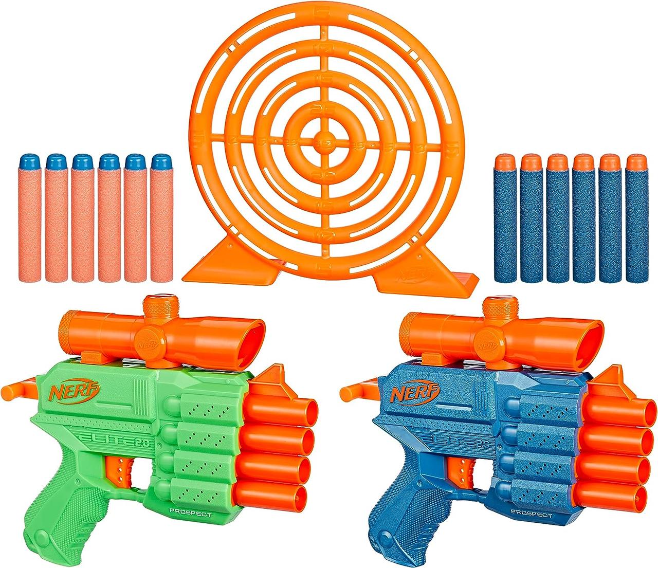 Набір Ньорф Еліт 2.0 з мішенню і дартс-бластером ЕКОупаковка Nerf Elite 2.0 Face Off Target Set
