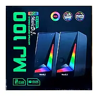 Колонки для комп'ютера Music D.J. MJ-100 з RGB-підсвіткою