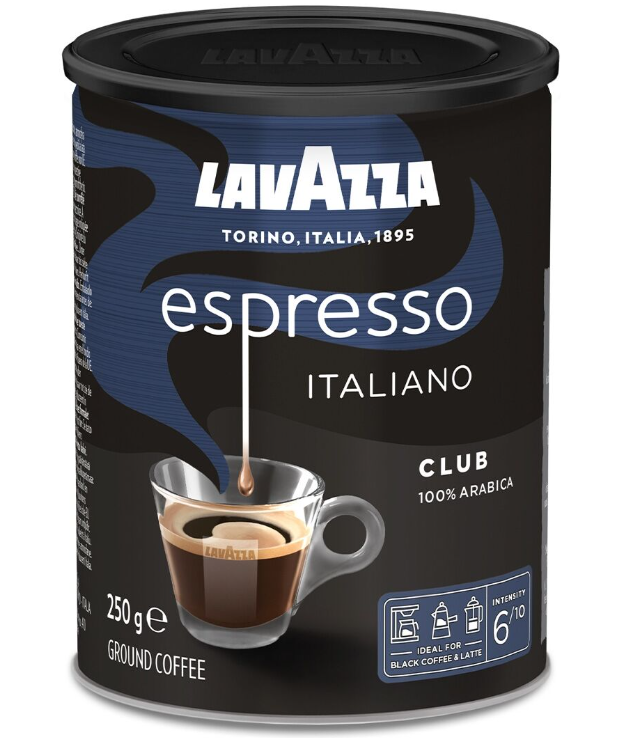 Lavazza Espresso Italiano Club ж/б 250g 1/12