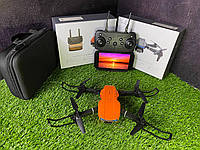 Квадрокоптер с камерой на радиоуправлении "SkySprint" Оранжевый. На пульте радиоуправления, на аккумуляторе