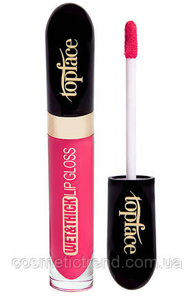 Помада для губ стійка рідка Topface"Wet&Thick" 6.5ml PT202-007-bright pink яскравий рожевий (розпродажу), фото 1