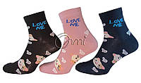 Шкарпетки жіночі 3411 050 р.23-25 асорті Котик Love