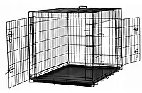 Клітка переноска для собак металева в машину, Домашні клітки для перевезення собак, Вольєр M 60х45х51