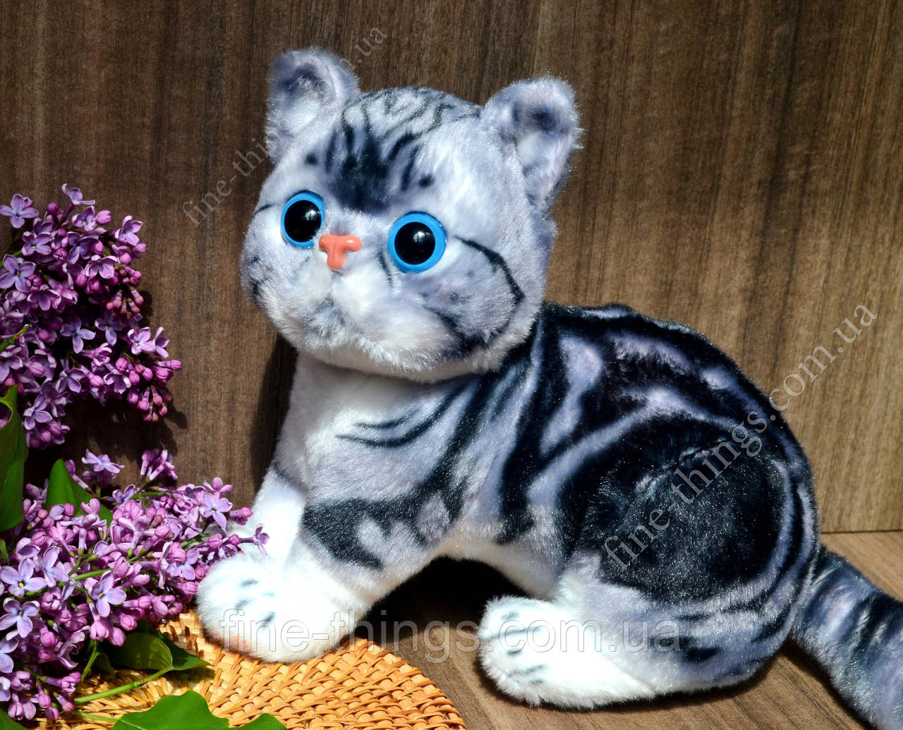 Мягкие игрушки кот, мягкая игрушка реалистичный кот Экзот, реальный ...