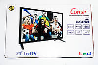 Новинка! LCD LED Телевизор Comer 24" DVB - T2 220v HDMI IN/USB/VGA/SCART/COAX OUT/PC AUDIO IN