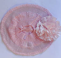 Головной убор для девочек Розовый Осень размер 50-54, 3-002554 Tutu Польша