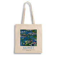 Екошопер BookOpt ВК4063 MONET «Водяні лілії» бежевий