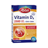 Abtei Vitamin D3 2500 I.E. + Zink + Selen