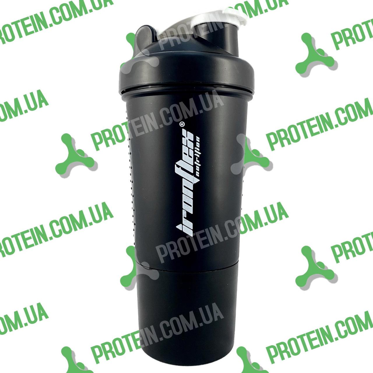 Мультишейкер IronFlex Shaker Premium 500 мл Чорний Black