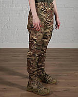 Женские тактические брюки SoftShell в мультикам демисезон. Утепленные флисом и камуфлированные для ВСУ M