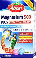 Abtei magnesium 500 plus vital depot содержат высокие дозы магния и витамина b12