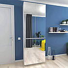 Шафа розпашна дзеркальна HOLD №8. Шафи в спальню і передпокій. Шафа для одягу платяний двері із дзеркалом