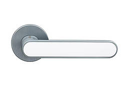 Дверні ручки GAVROCHE / BARIUM / MSCB/White - італійський сатин/ білий