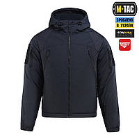 M-Tac мужская тактическая зимняя куртка военная теплая куртка с капюшоном Alpha Gen.III PRO Dark Navy Blue