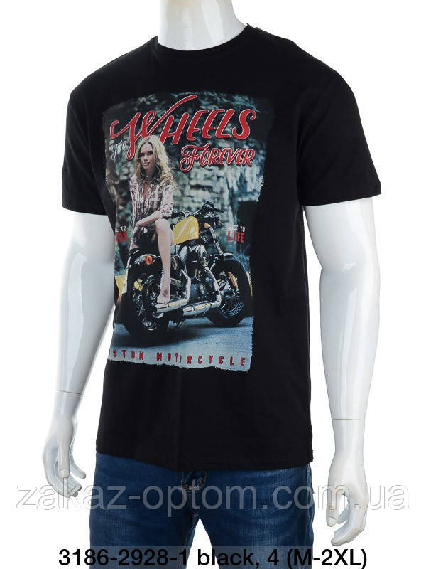 Футболка муская оптом (M-L-XL-2XL) Туреччина 3186-114492