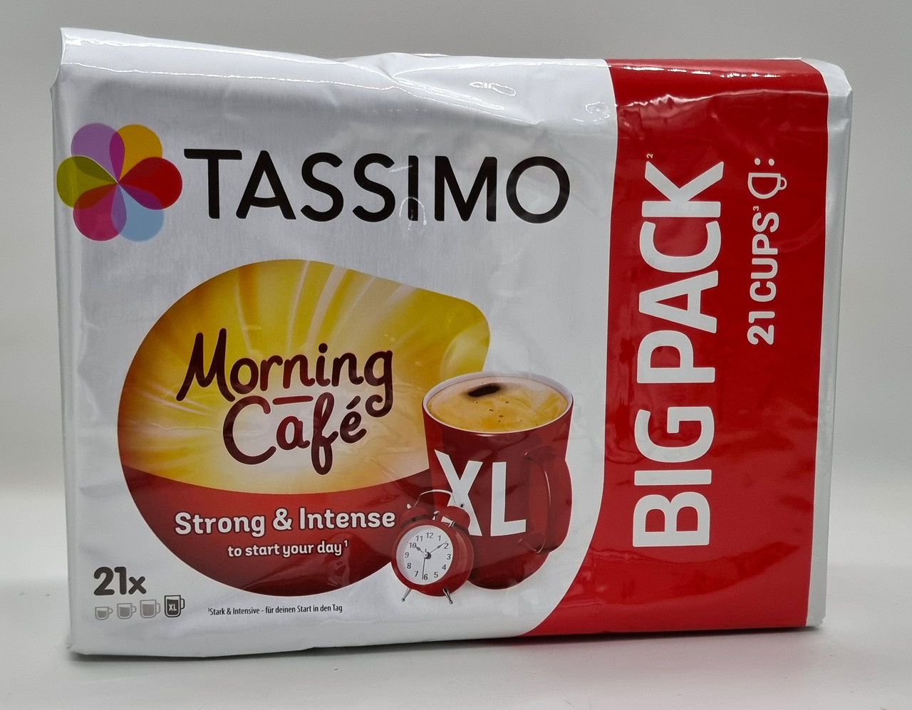 Кава у капсулах TASSIMO Morning Cafe Strong & Intense XL 21 порцій.
