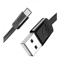 Кабель Usams Type-C U2 Flat 1.2m Black